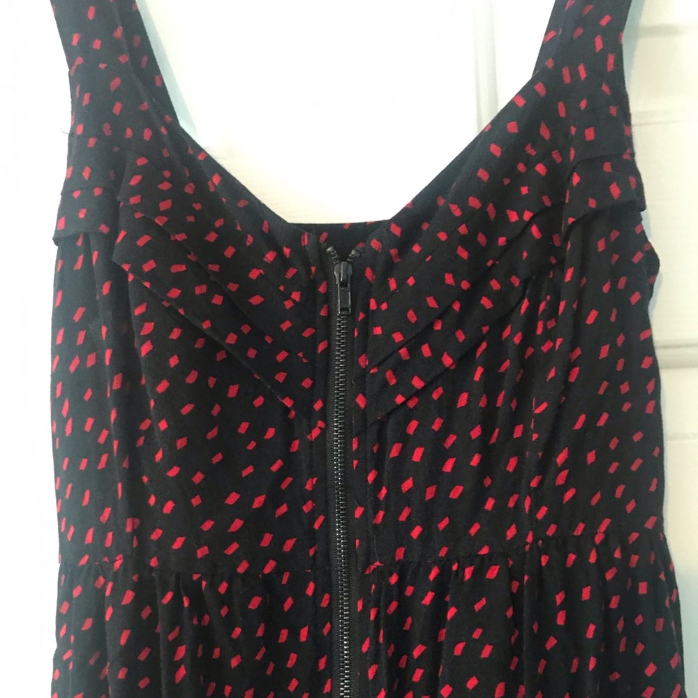 Black & Red Zip Dress